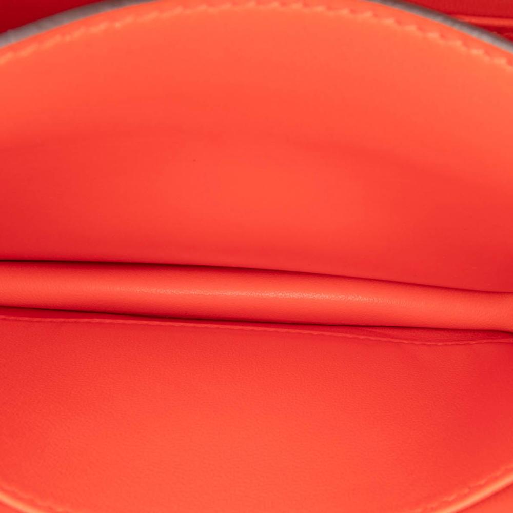 Hermès B Hermès Red Calf Leather Mini Tadelakt Constance 18 France