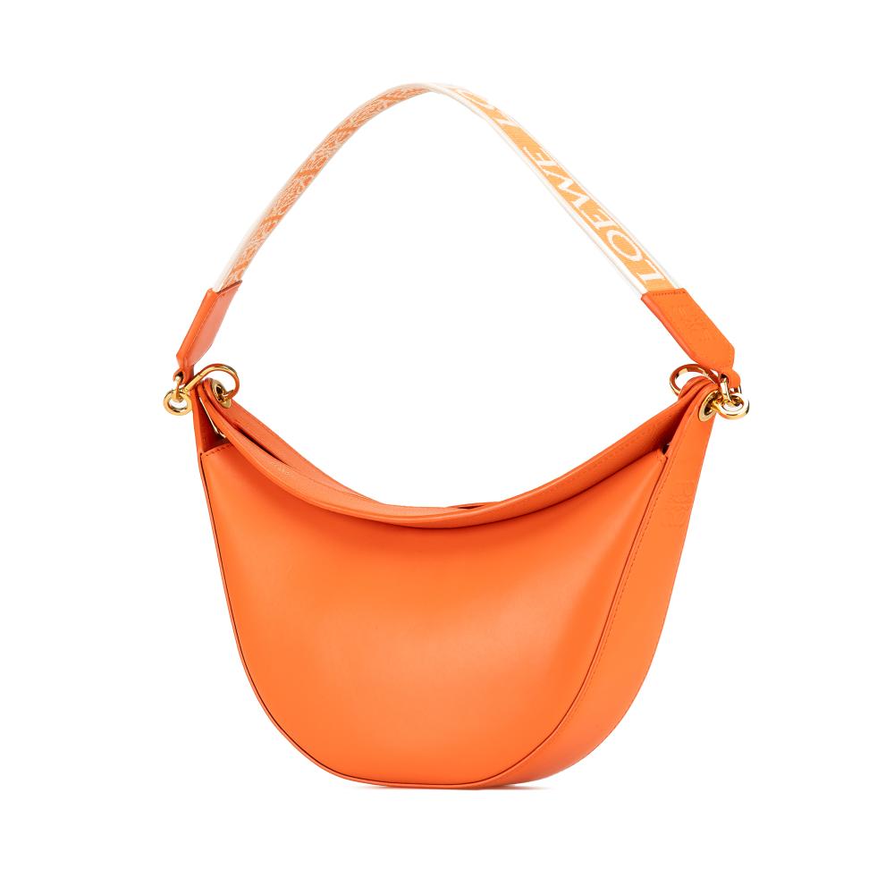 Loewe B LOEWE Orange Calf Leather Small Luna Hobo Spain