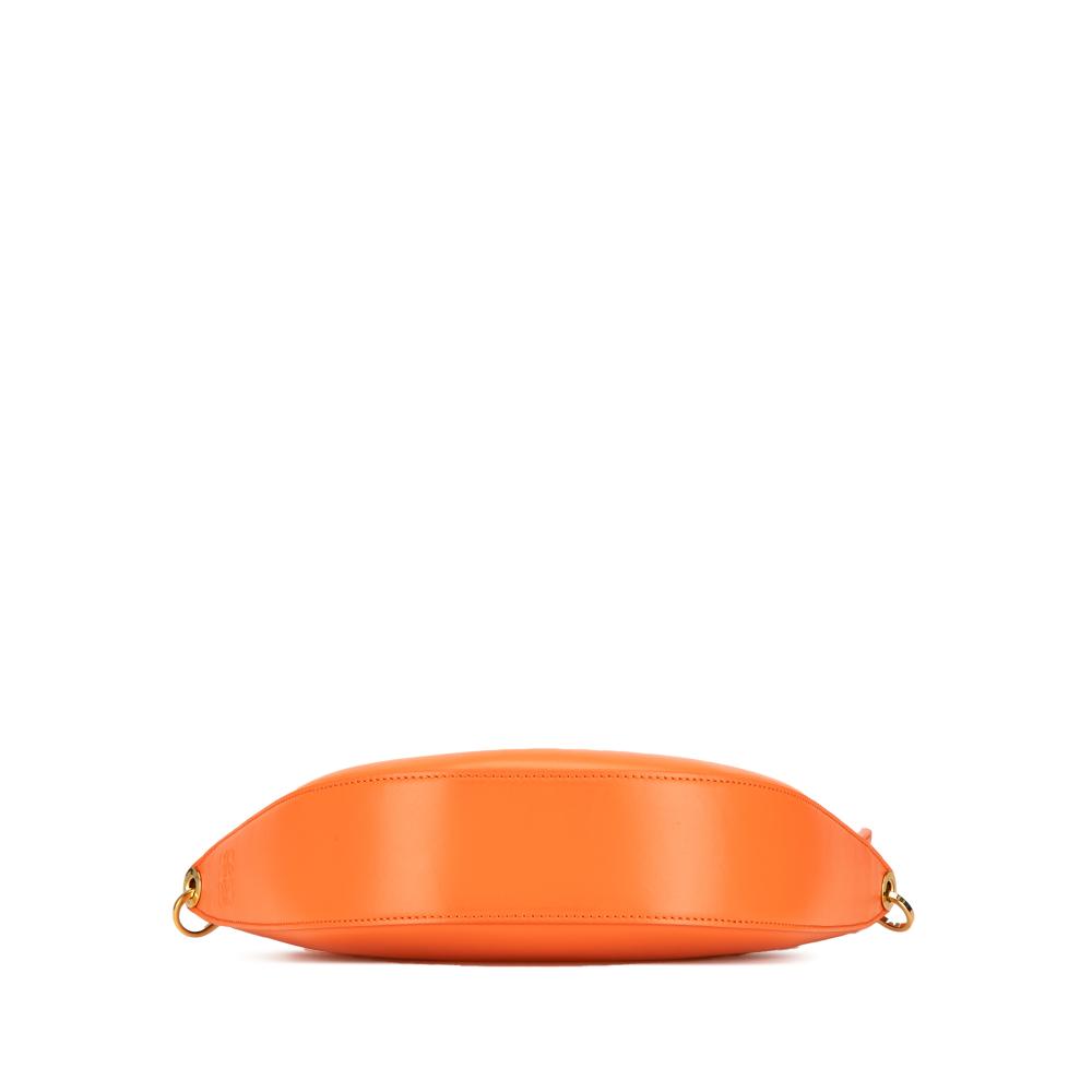 Loewe B LOEWE Orange Calf Leather Small Luna Hobo Spain