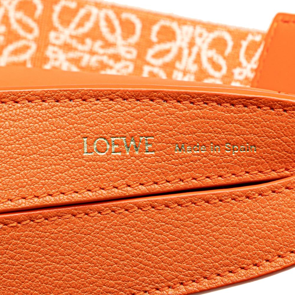 Loewe B LOEWE Orange Calf Leather Small Luna Hobo Spain
