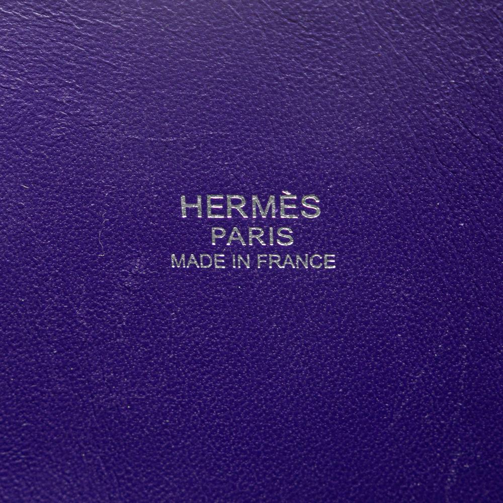 Hermès B Hermès Purple Calf Leather Epsom Bolide 27 France