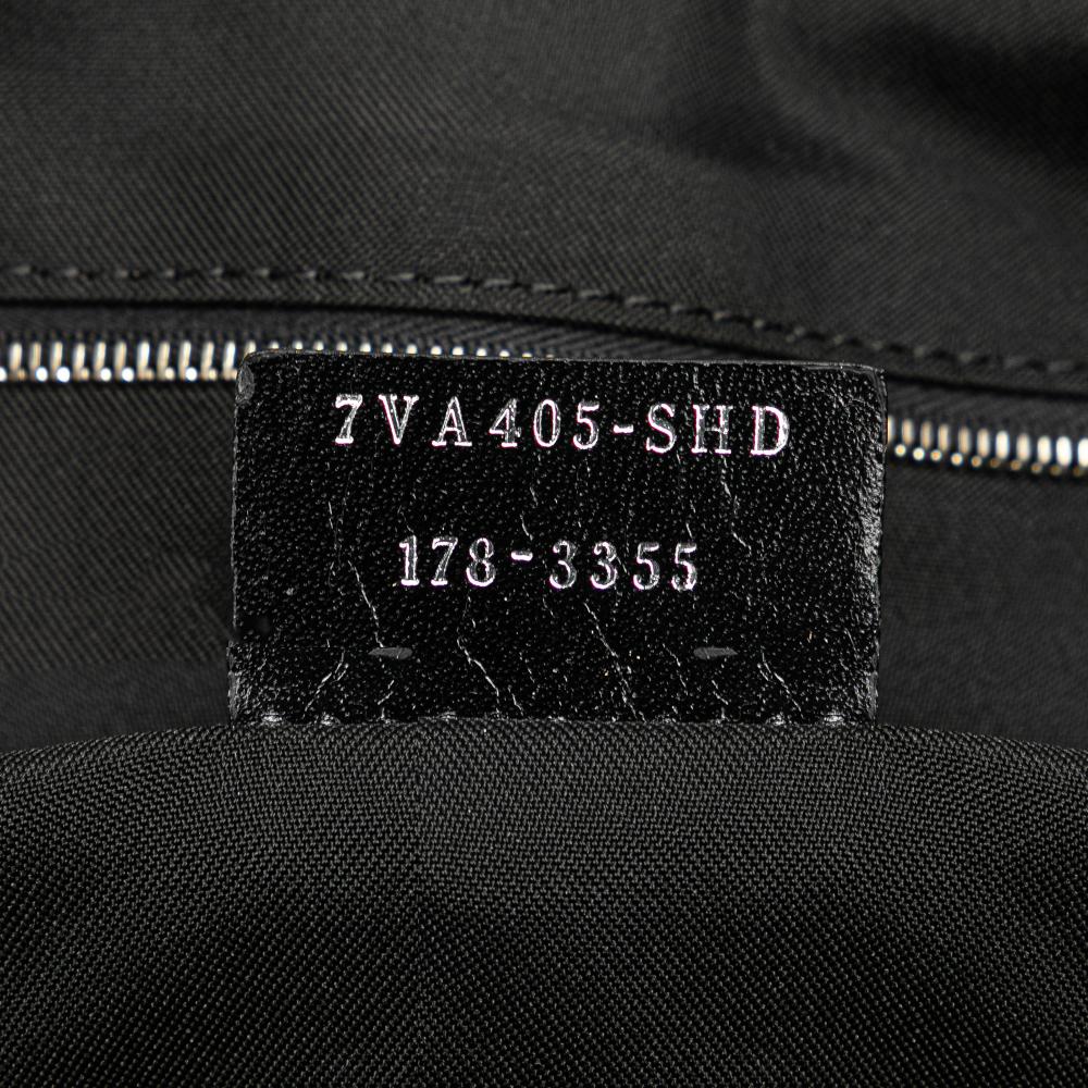 Fendi B Fendi Black Nylon Fabric Large Fendi Faces Tote Italy