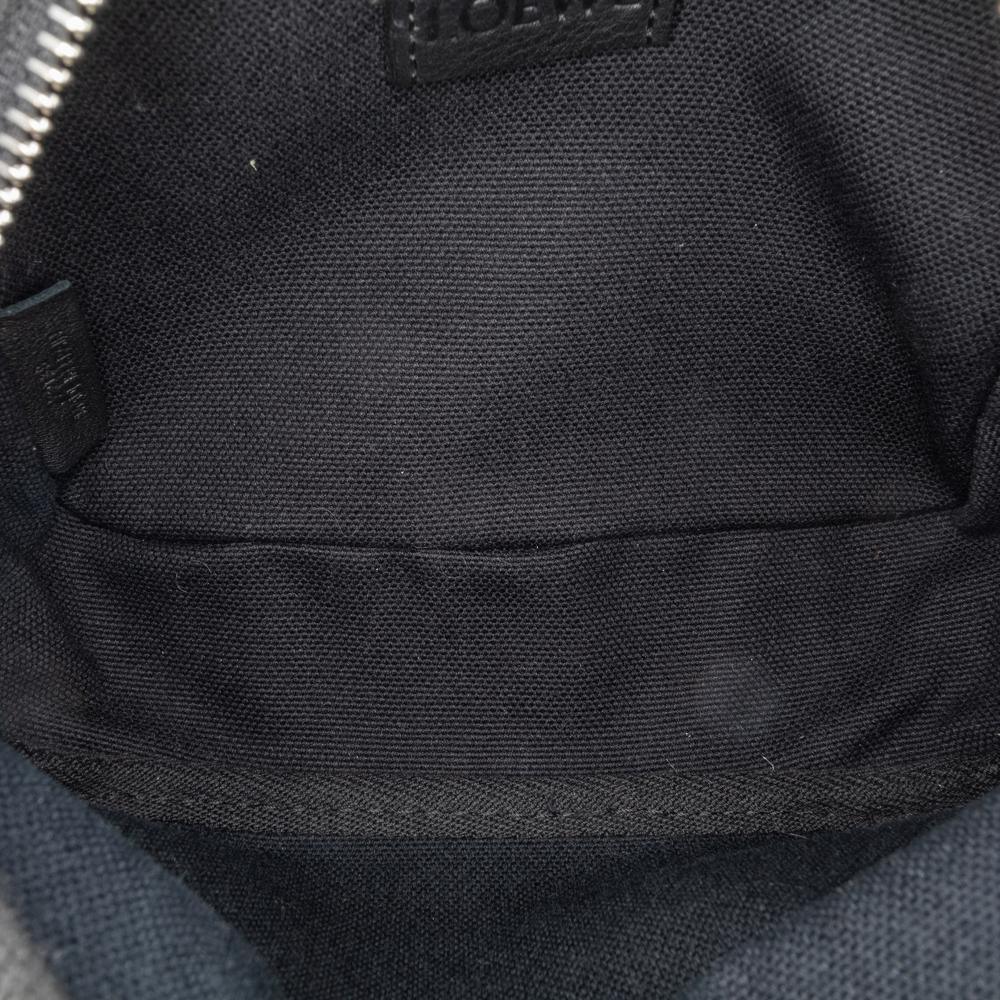 Loewe AB LOEWE Black Canvas Fabric Mini Anagram Logo Camera Bag Spain