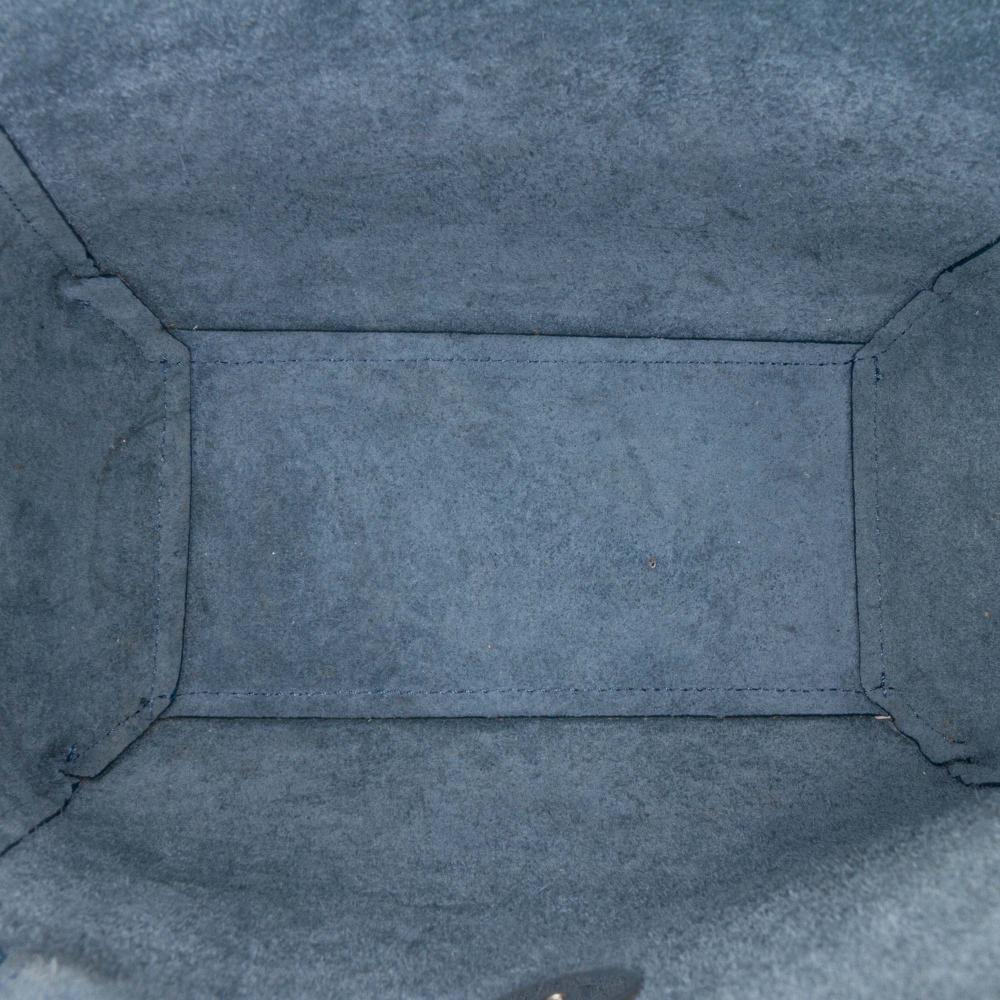 Celine B Celine Blue Calf Leather Nano Grained skin Belt Bag Italy