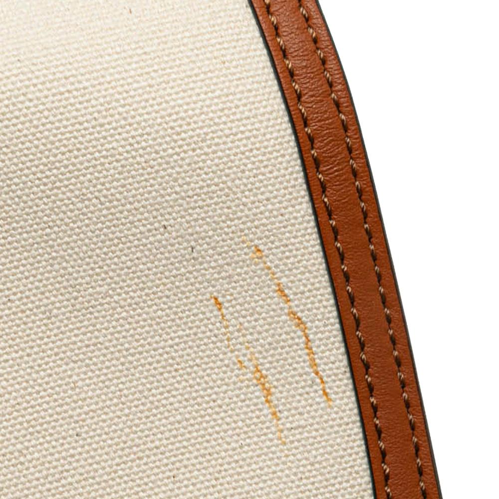 Fendi AB Fendi Brown Canvas Fabric Zucca and Leather Convertible Baguette Italy