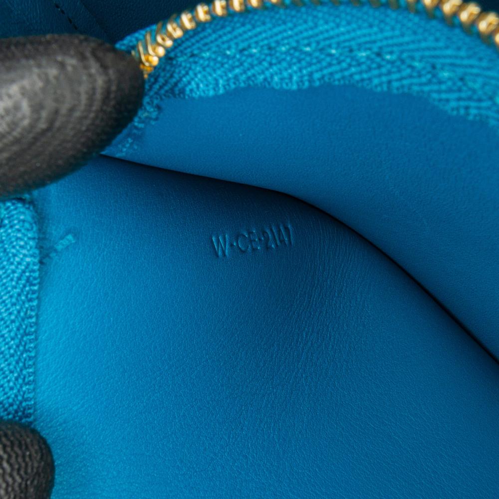 Celine B Celine Black with Blue Calf Leather Frame Shoulder Bag Italy