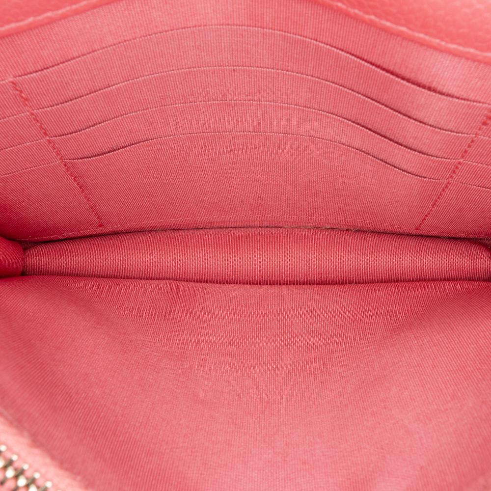 Chanel B Chanel Pink Caviar Leather Leather Quilted Caviar Golden Class Wallet On Chain Italy