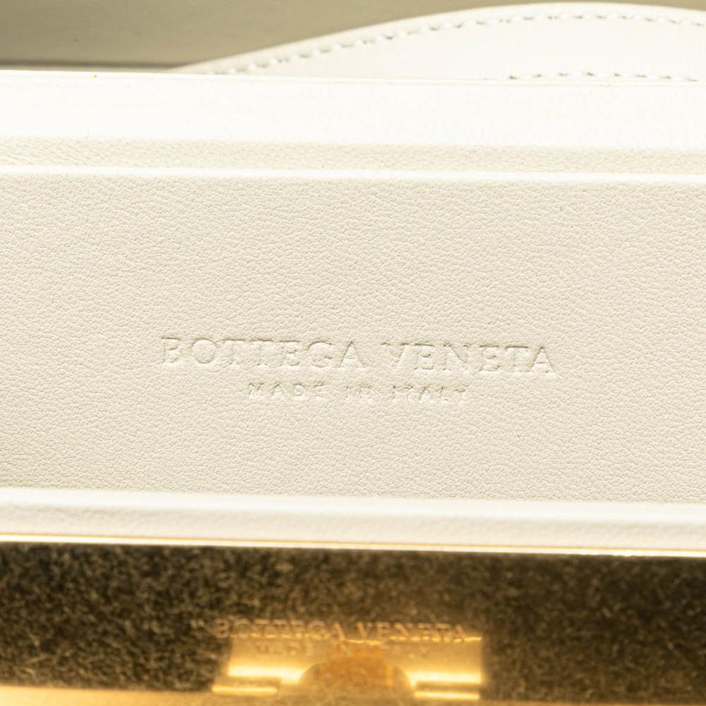 Bottega Veneta B Bottega Veneta Brown Light Beige Canvas Fabric Crystal Embellished Daisey Crossbody Italy