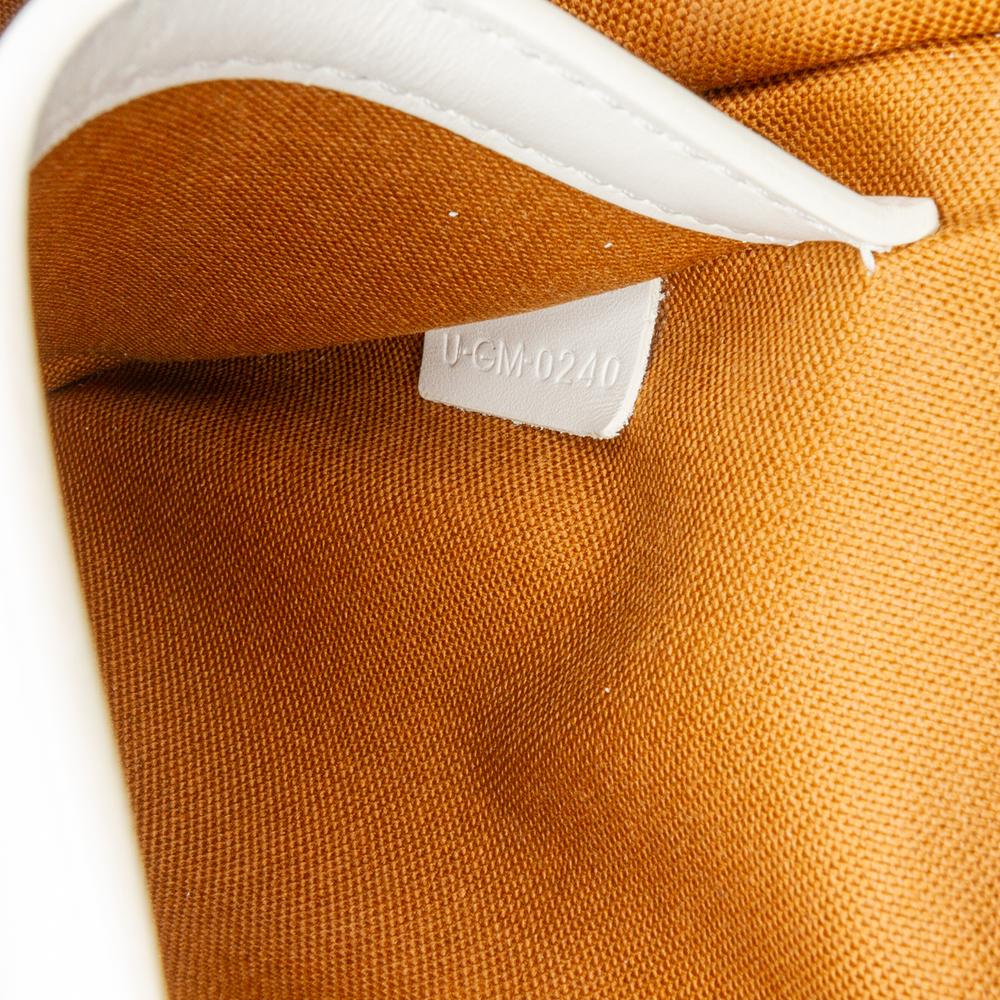 Celine B Celine Brown Dark Brown with White Coated Canvas Fabric Medium Triomphe Folco Crossbody France