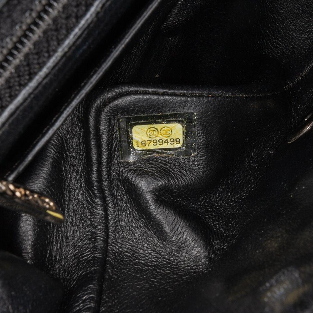 Chanel B Chanel Black Patent Leather Leather Mini Square Classic Patent Single Flap Italy