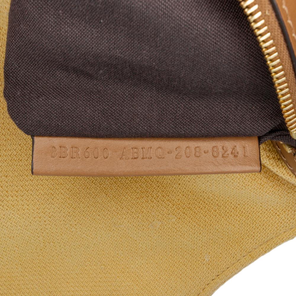 Fendi B Fendi Yellow Canvas Fabric Zucca Embroidered Baguette Satchel Italy