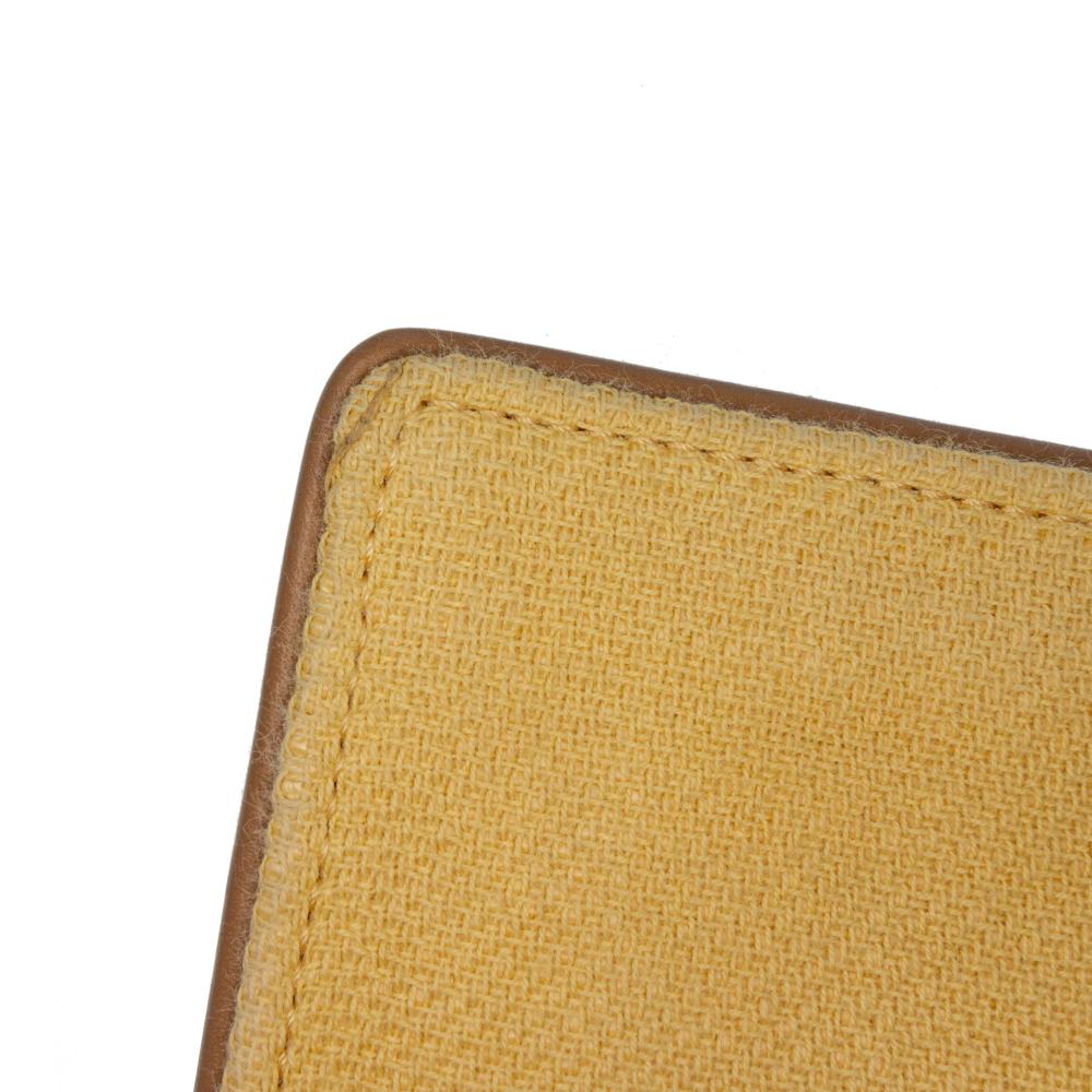 Fendi B Fendi Yellow Canvas Fabric Zucca Embroidered Baguette Satchel Italy