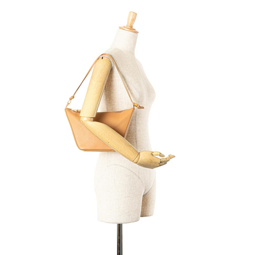 Loewe B LOEWE Brown Light Brown Calf Leather Mini Hammock Hobo Spain