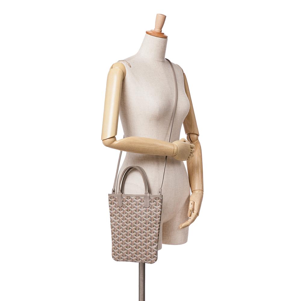 Goyard B Goyard Brown Taupe Coated Canvas Fabric Goyardine Poitiers Claire Voie France