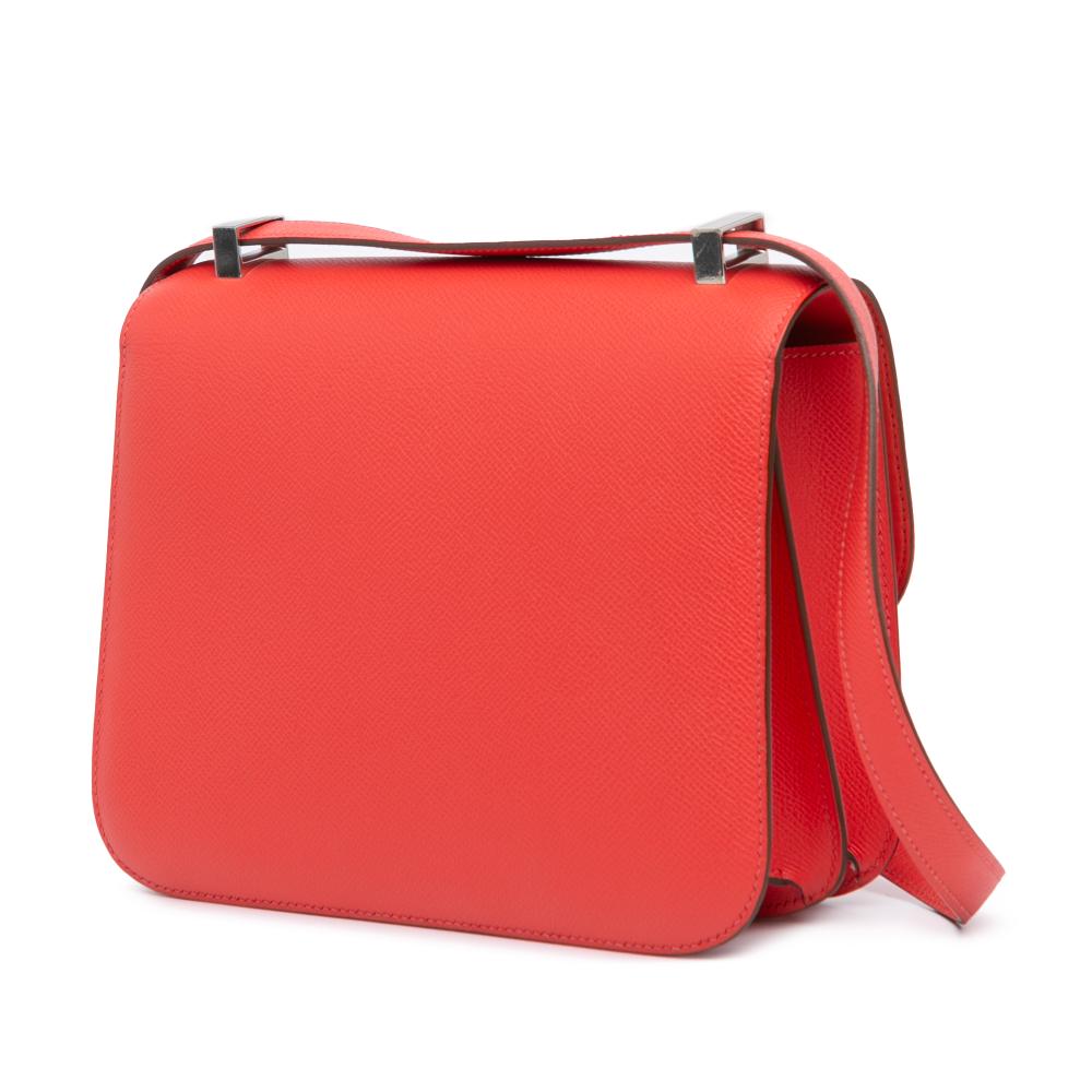 Hermès B Hermès Orange Dark Orange Calf Leather Epsom Constance 24 France