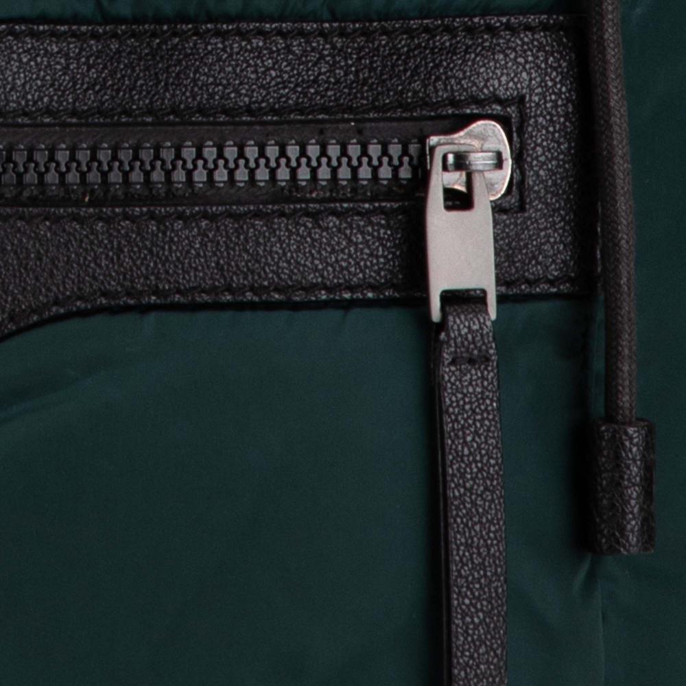 Balenciaga AB Balenciaga Green Dark Green Nylon Fabric Motocross Classic Traveler Backpack Italy