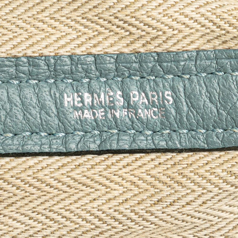 Hermès B Hermès Blue Light Blue Calf Leather Negonda Garden Party 30 France