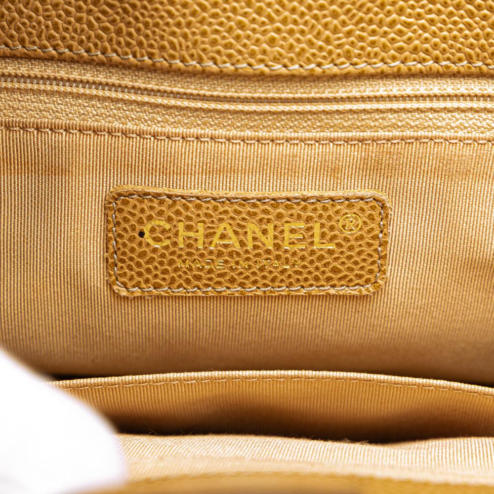 Chanel B Chanel Brown Caramel Caviar Leather Leather Caviar Petite Shopping Tote Italy