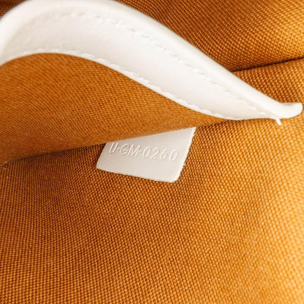 Celine B Celine Brown Dark Brown with White Coated Canvas Fabric Medium Triomphe Folco Crossbody Italy