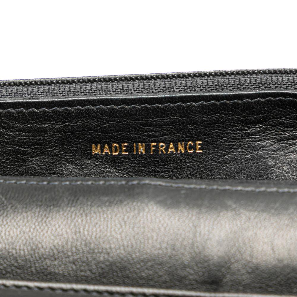 Chanel B Chanel Black Caviar Leather Leather CC Caviar Wallet on Chain France