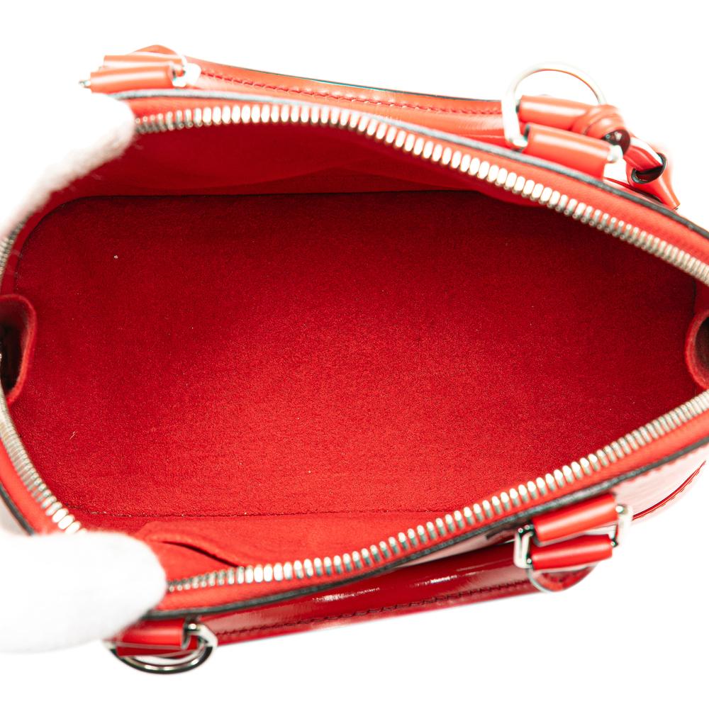 Louis Vuitton B Louis Vuitton Red Epi Leather Leather Epi Alma BB France