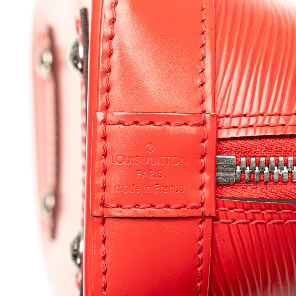 Louis Vuitton B Louis Vuitton Red Epi Leather Leather Epi Alma BB France