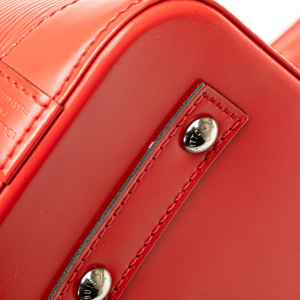Louis Vuitton B Louis Vuitton Red Epi Leather Leather Epi Alma BB France