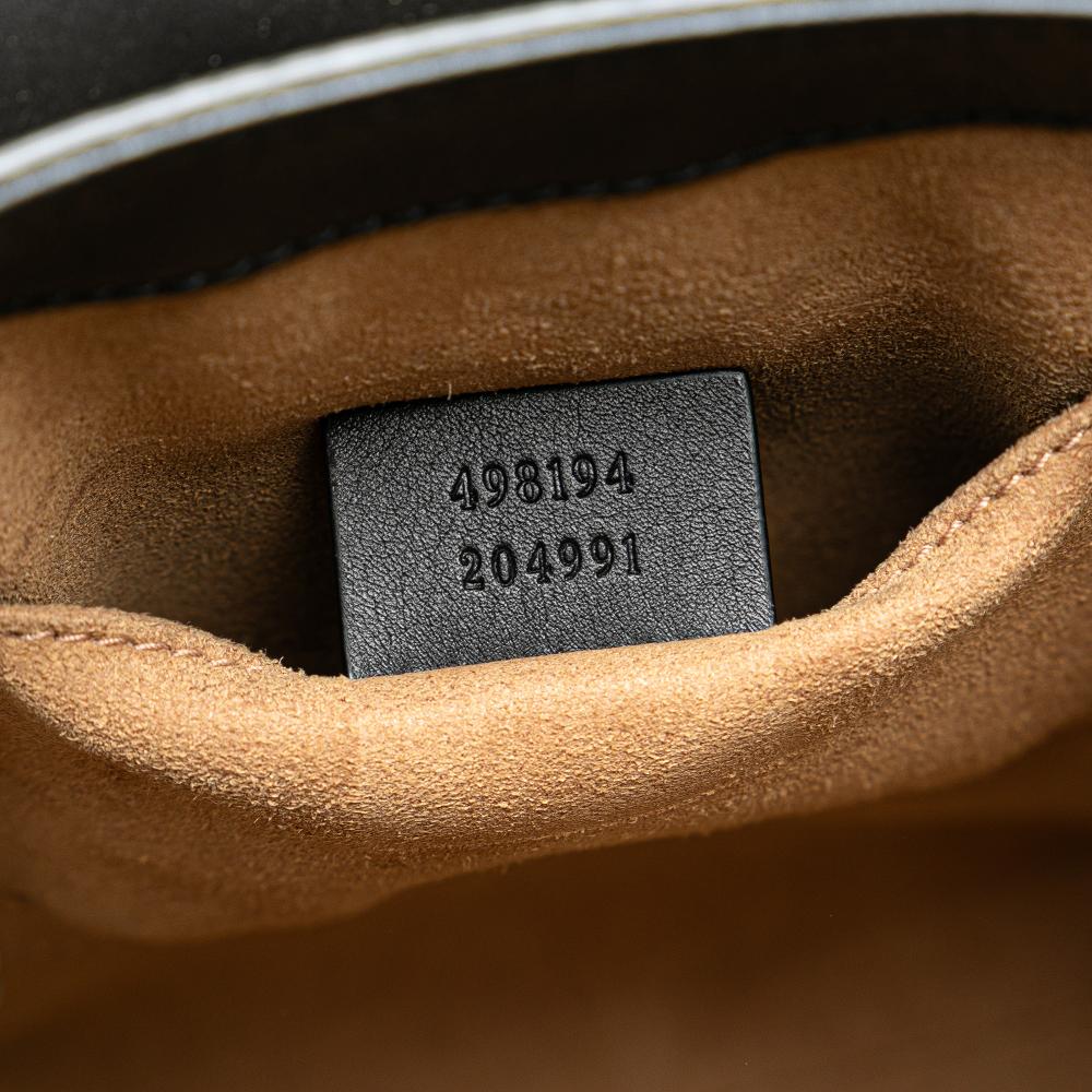 Gucci B Gucci Brown Beige with Black Coated Canvas Fabric GG Supreme Padlock Backpack Italy