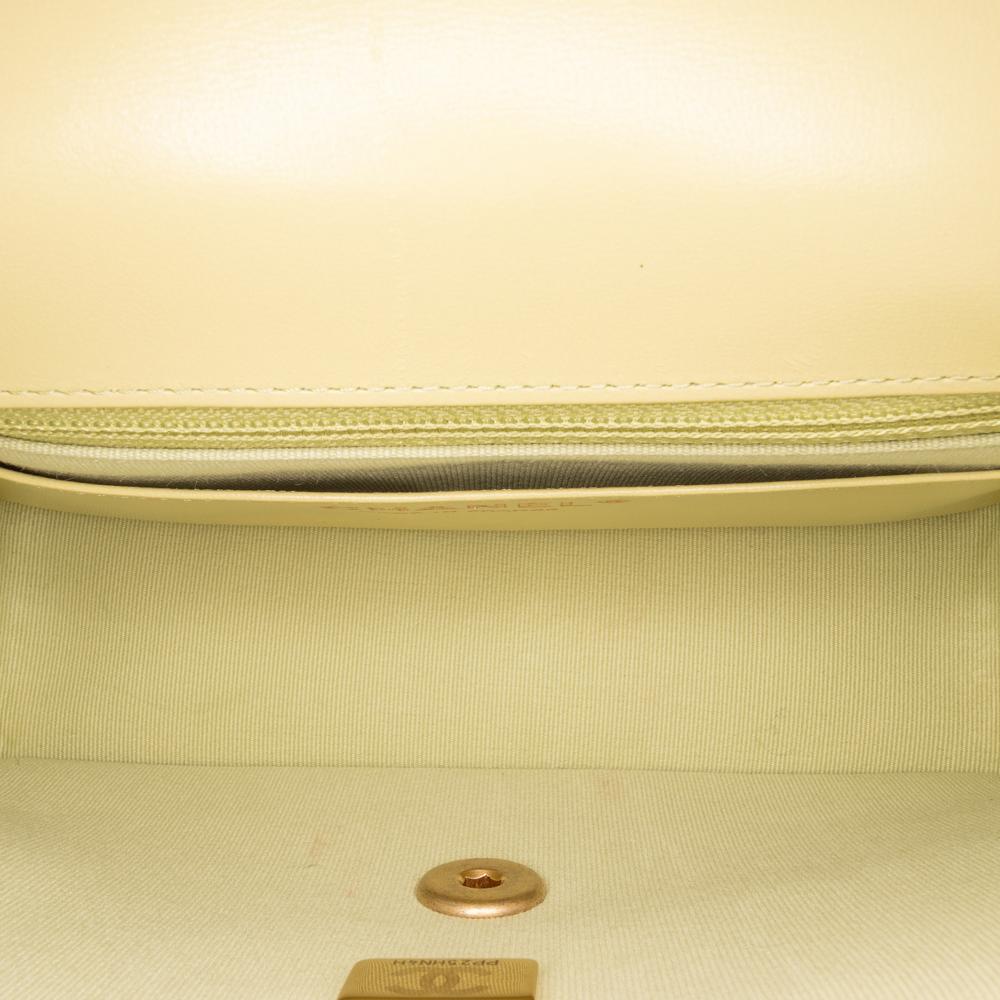 Chanel Green Mini Square Lambskin Casino Royale Charms Single Flap France