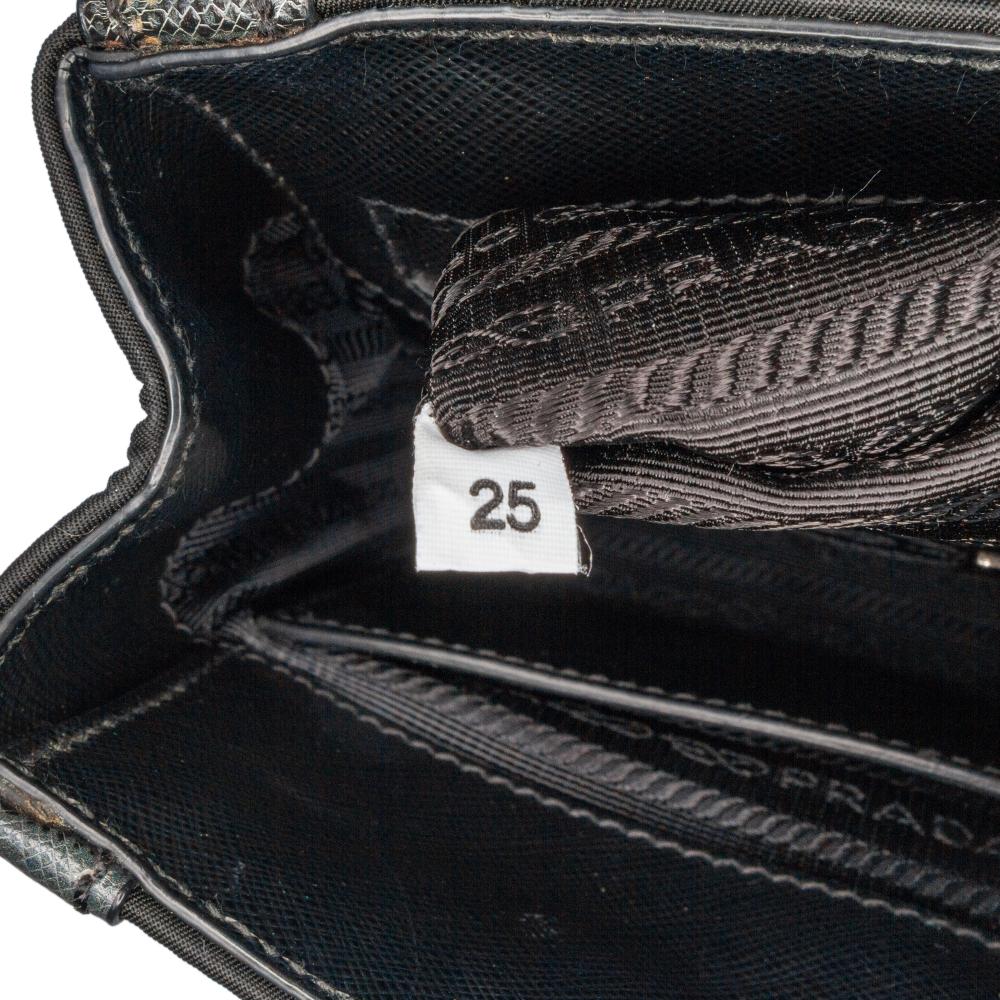 Prada B Prada Black Nylon Fabric Tartan Saffiano Trimmed Tessuto Satchel Italy