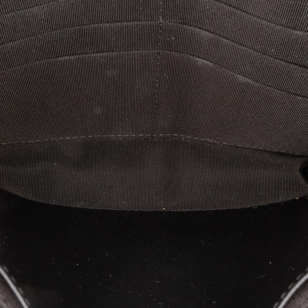 Chanel B Chanel Black Suede Leather Quilted Cocostellar Wallet on Chain Italy