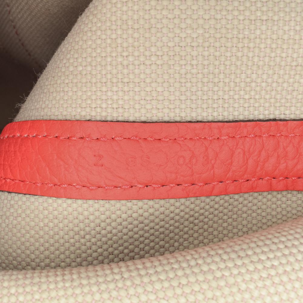 Hermès B Hermès Brown Beige with Red Canvas Fabric Toile and Negonda Garden File 28 France