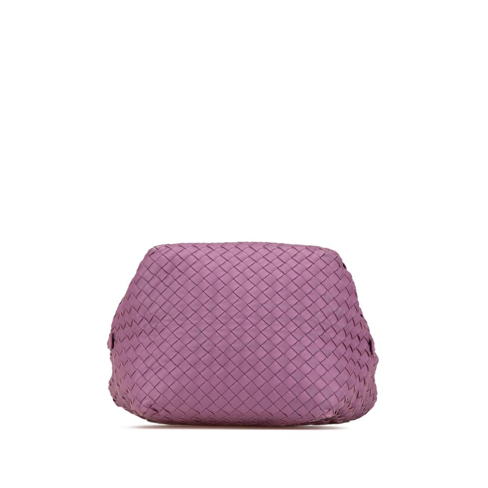 Bottega Veneta B Bottega Veneta Purple Nappa Leather Leather Nappa Intrecciato Cube Crossbody Italy