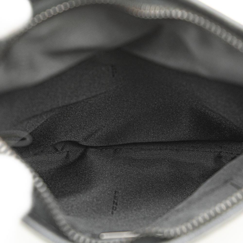 Fendi B Fendi Black Canvas Fabric Zucchino Crossbody Italy