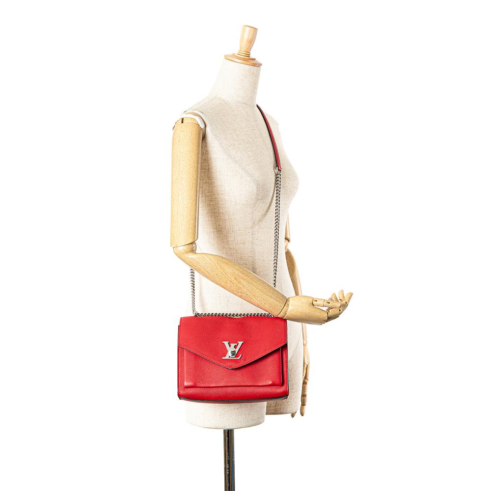 Louis Vuitton B Louis Vuitton Red Calf Leather MyLockMe BB France