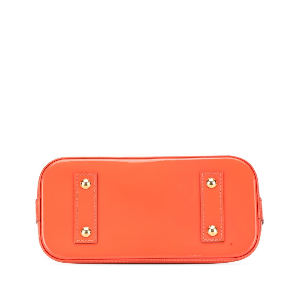 Louis Vuitton B Louis Vuitton Orange Vernis Leather Leather Monogram Vernis Alma BB France