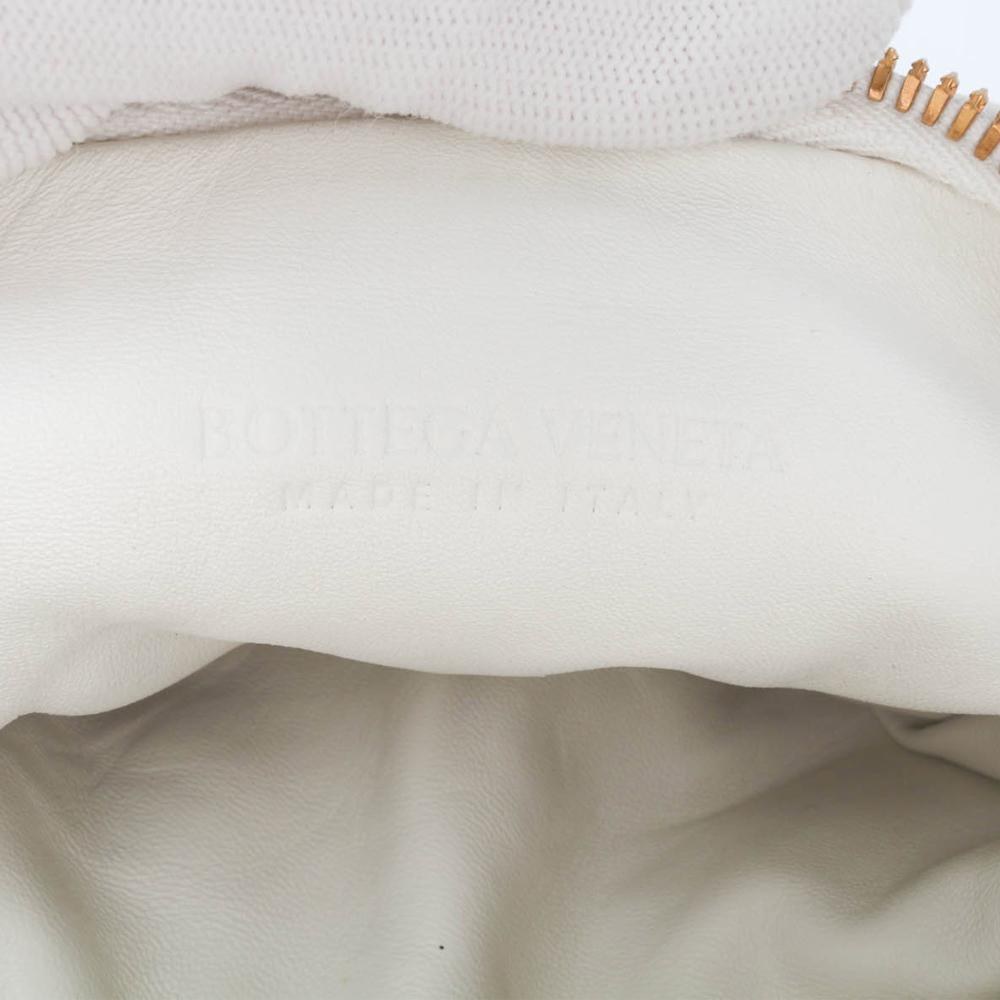 Bottega Veneta B Bottega Veneta White Pearl Nappa Leather Leather Mini Nappa Puffy Jodie Italy