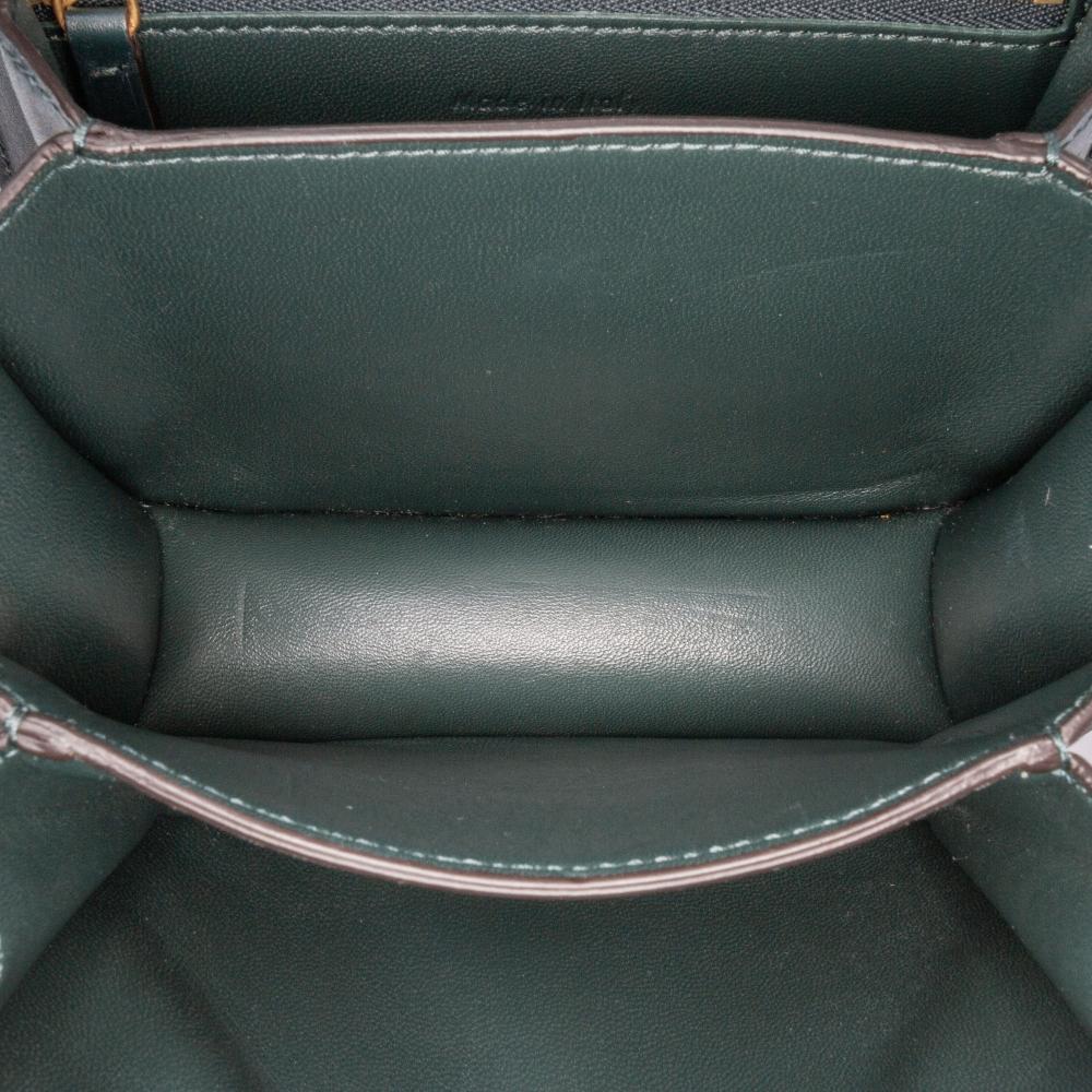 Celine B Celine Green Dark Green Calf Leather Small skin Classic Box Italy