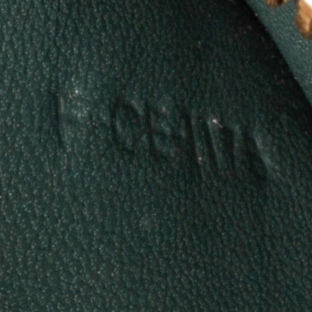 Celine B Celine Green Dark Green Calf Leather Small skin Classic Box Italy
