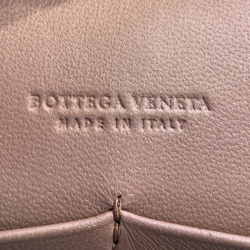 Bottega Veneta B Bottega Veneta Pink Nappa Leather Leather Nappa Intrecciato Chain Wallet Italy