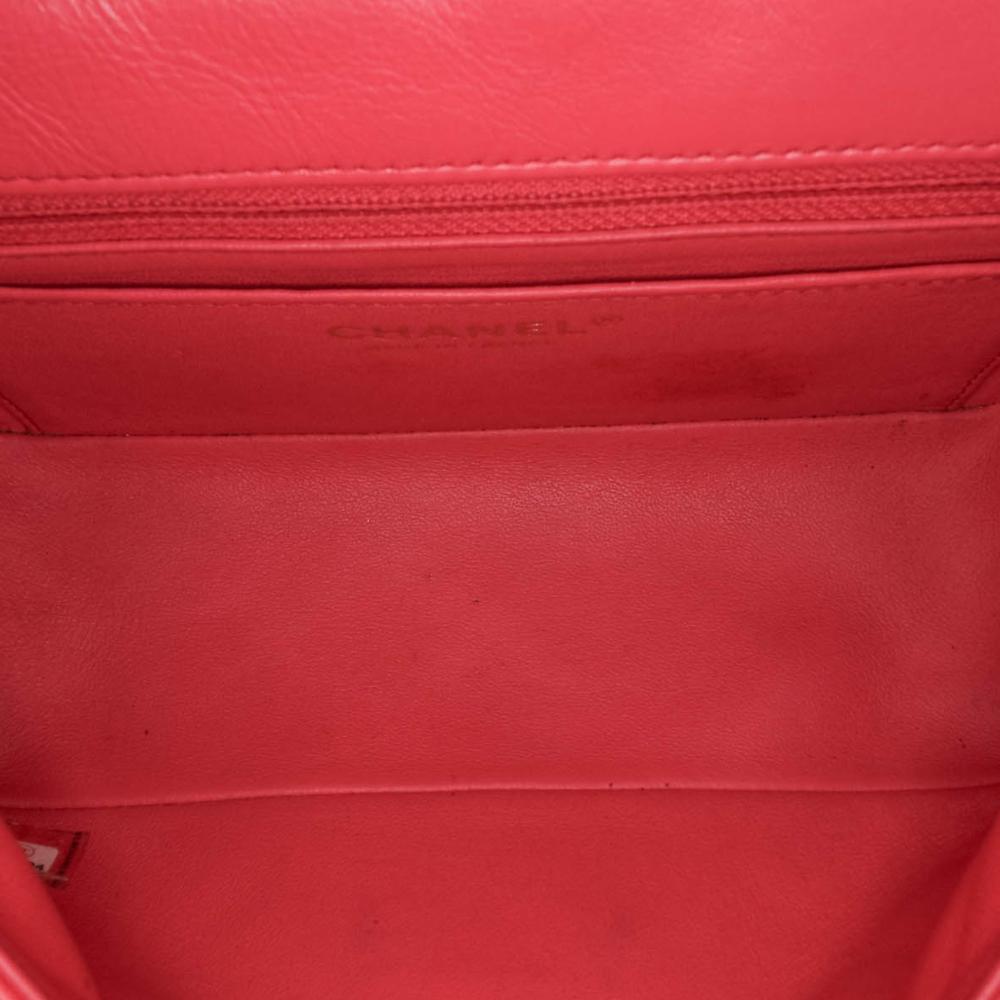Chanel B Chanel Pink Dark Pink Calf Leather Mini Reissue 2.55 skin Flap France