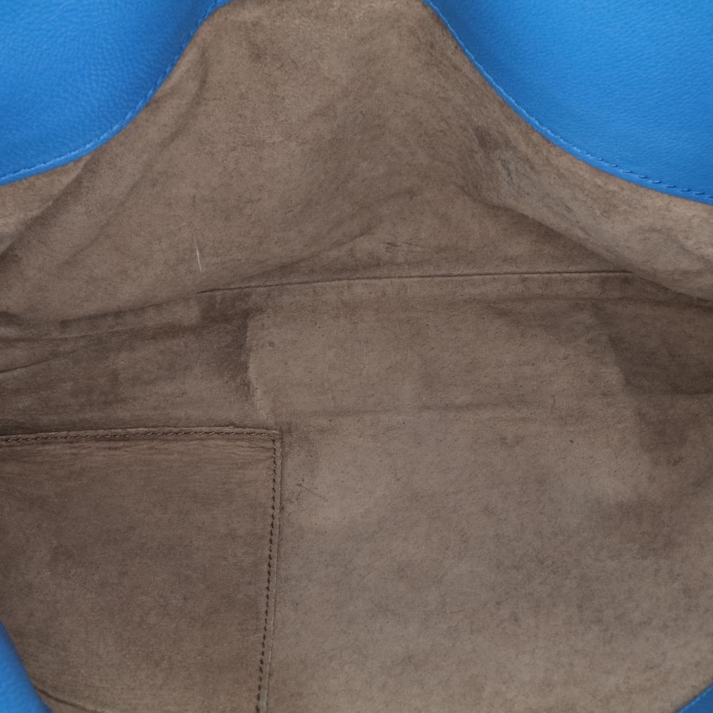 Bottega Veneta B Bottega Veneta Blue Nappa Leather Leather Medium Nappa Intrecciato Olimpia Shoulder Bag Italy