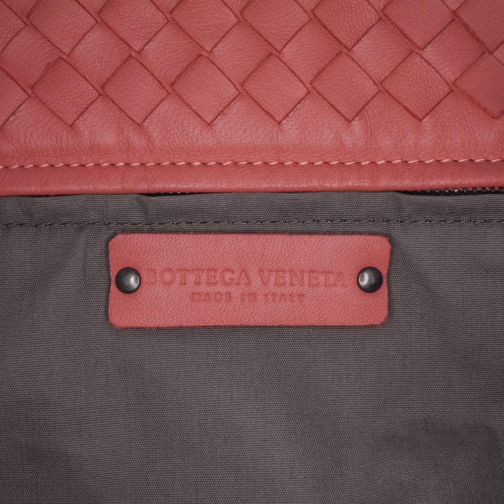Bottega Veneta B Bottega Veneta Red Indian Red Nappa Leather Leather Medium Nappa Intrecciato Capri Tote Italy
