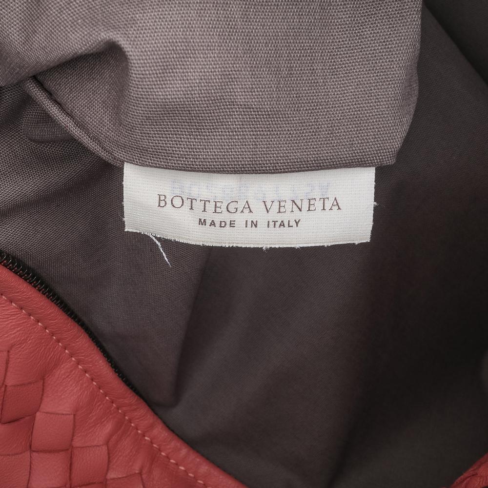 Bottega Veneta B Bottega Veneta Red Indian Red Nappa Leather Leather Medium Nappa Intrecciato Capri Tote Italy