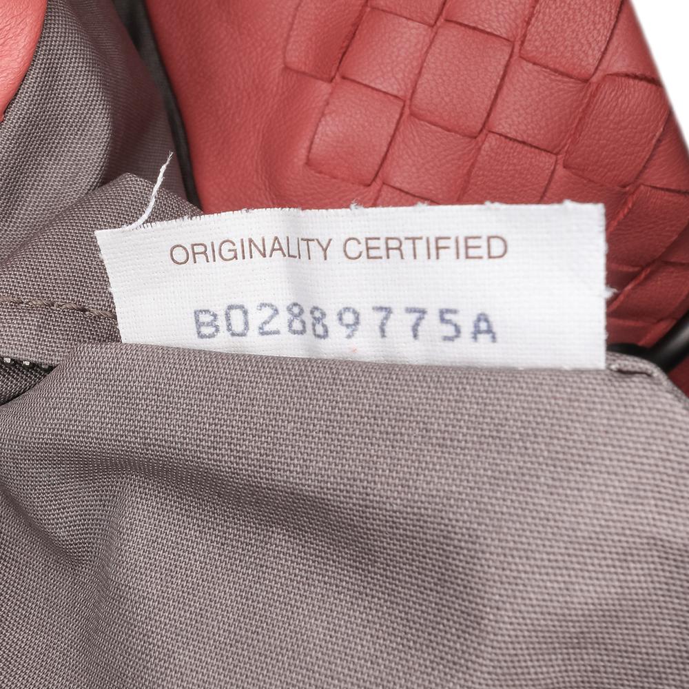 Bottega Veneta B Bottega Veneta Red Indian Red Nappa Leather Leather Medium Nappa Intrecciato Capri Tote Italy