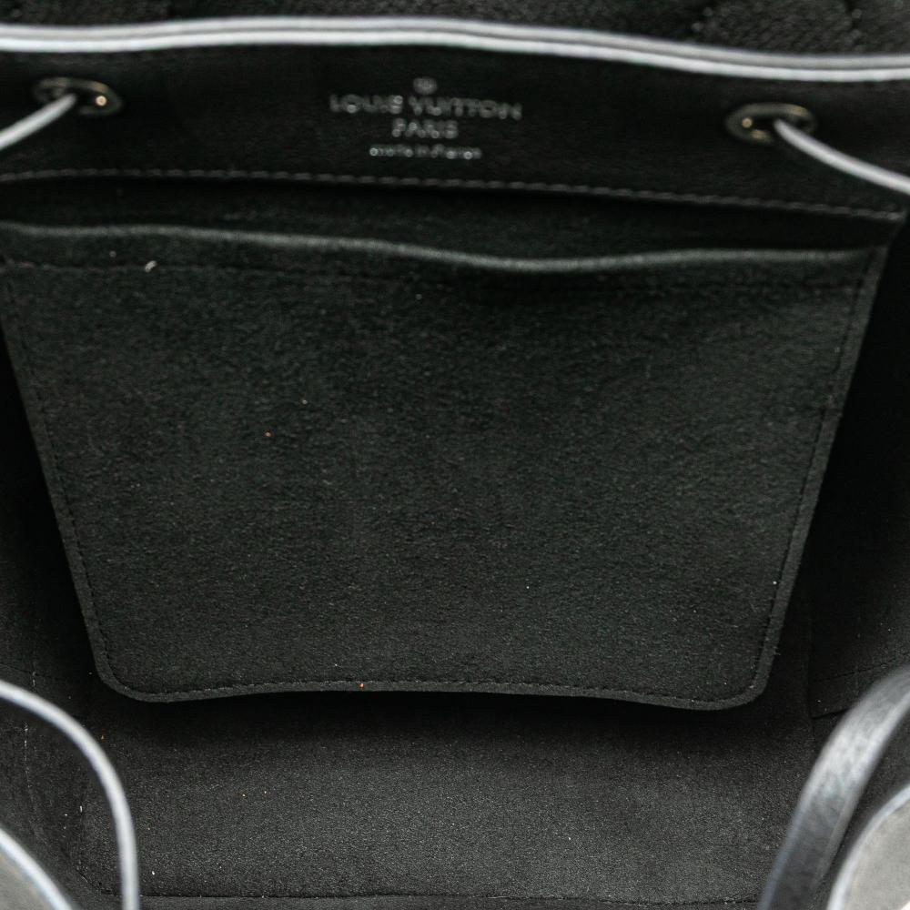 Louis Vuitton B Louis Vuitton Black Calf Leather Taurillon Lockme Backpack France