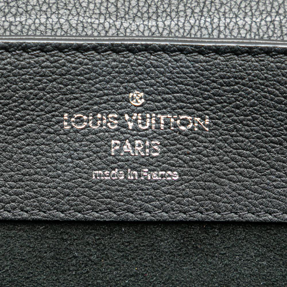 Louis Vuitton B Louis Vuitton Black Calf Leather Taurillon Lockme Backpack France