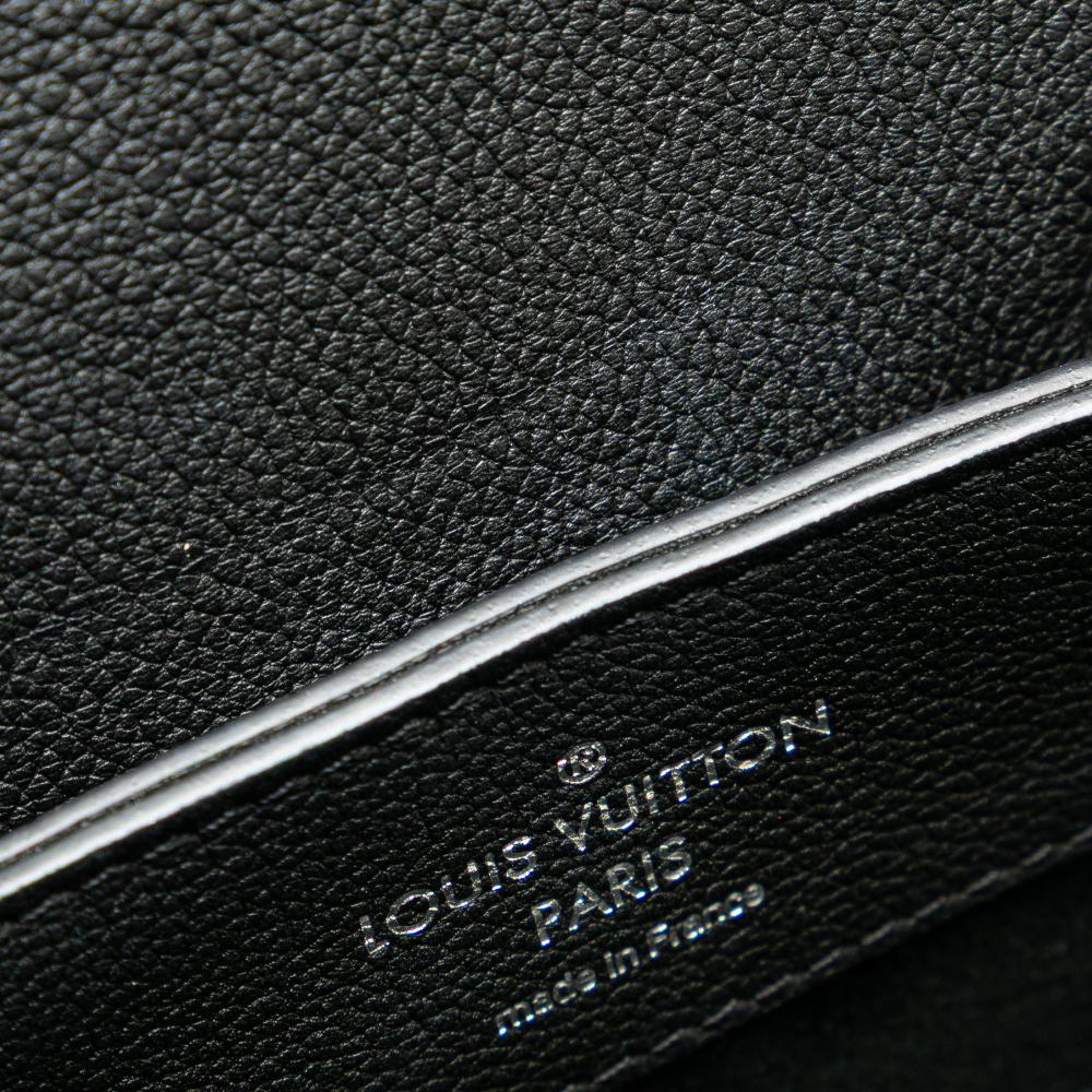 Louis Vuitton B Louis Vuitton Black Calf Leather Taurillon Lockme Backpack France