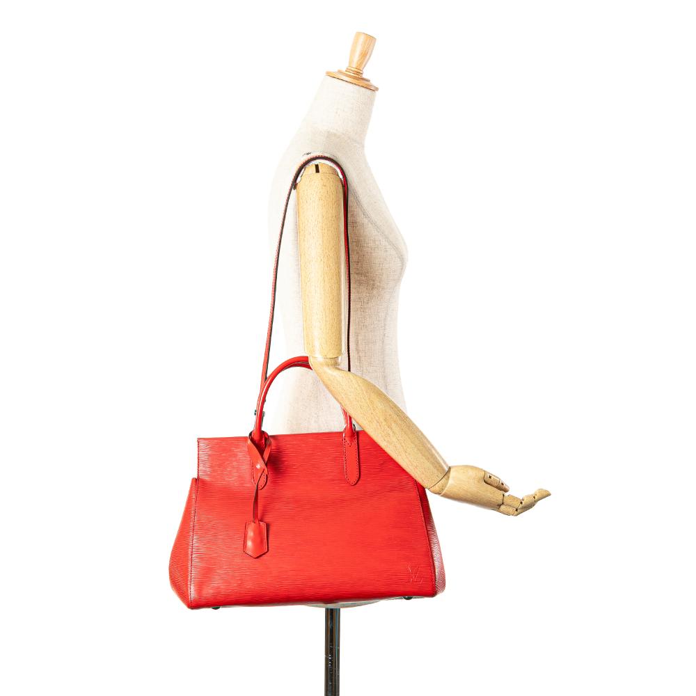Louis Vuitton B Louis Vuitton Red Epi Leather Leather Epi Marly MM France