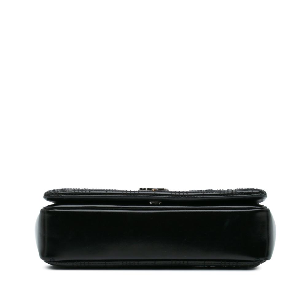 Burberry B Burberry Black Patent Leather Leather Small Patent Horseferry Lola Crossbody Italy